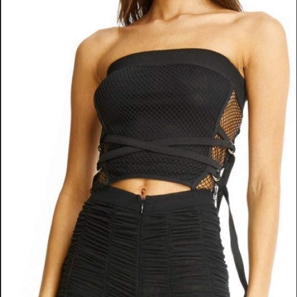 I AM GIA black Juliette top size XS